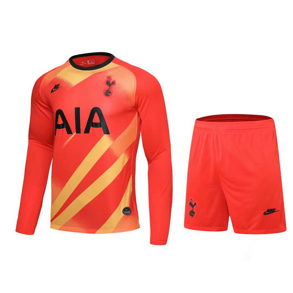 portiere maglie+pantaloncini tottenham hotspur manica lunga 2021 arancione uomo