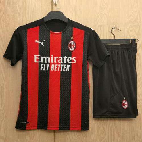 prima completo maglia ac milan 2020-2021 uomo