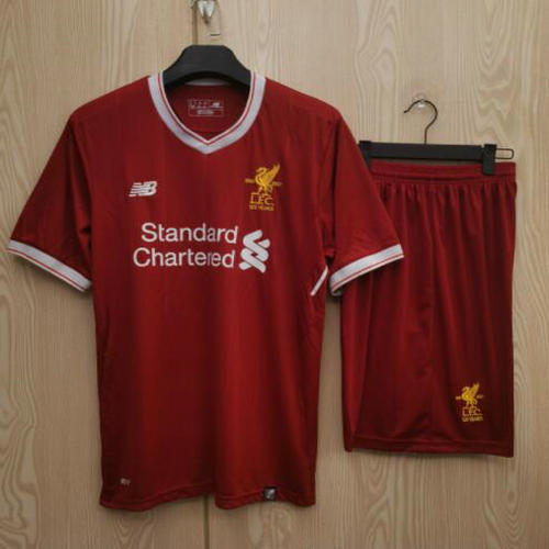 prima completo maglia liverpool 2017-2018 uomo