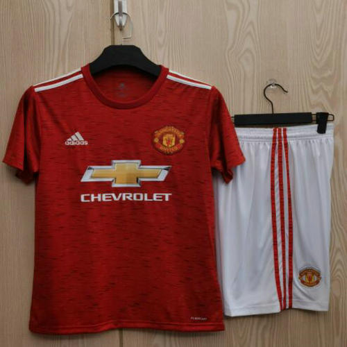 prima completo maglia manchester united 2020-2021 uomo