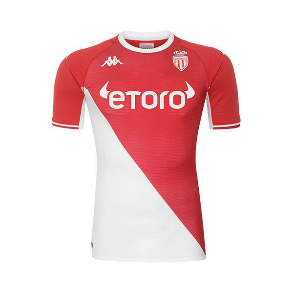 prima divisa maglia as monaco 2021 2022 rosso bianco uomo