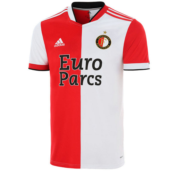 prima divisa maglia feyenoord 2021 2022 rosso bianco uomo