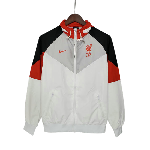 prima giacca a vento liverpool 2021 2022 bianco uomo