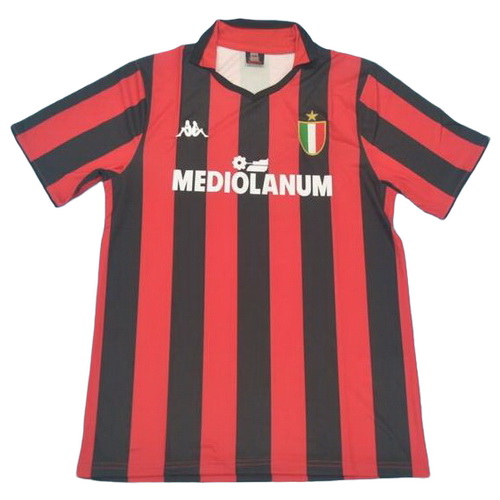 prima maglia ac milan 1988 rosso uomo