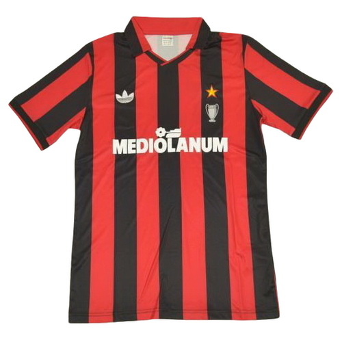 prima maglia ac milan 1990-1991 rosso uomo