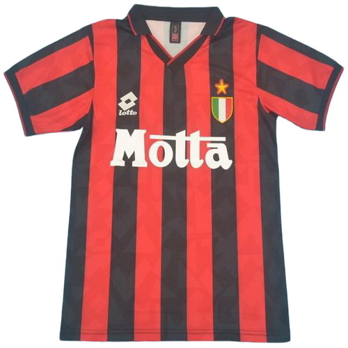 prima maglia ac milan 1993-1994 rosso uomo