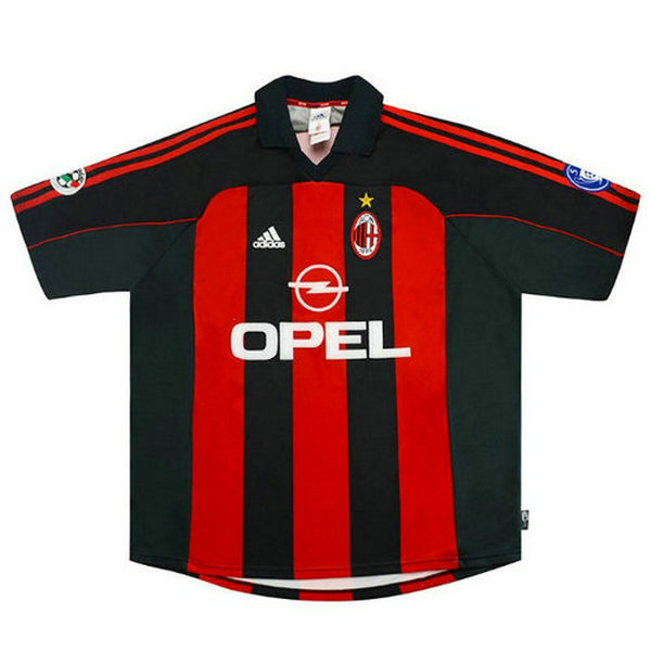 prima maglia ac milan 2000 2002 rosso uomo