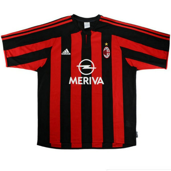 prima maglia ac milan 2003-2004 rosso uomo