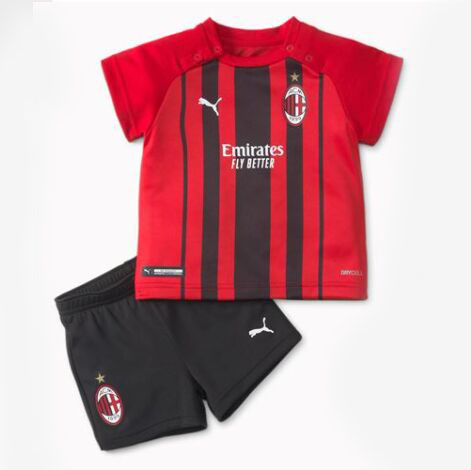 prima maglia ac milan 2021 2022 rosso bambino