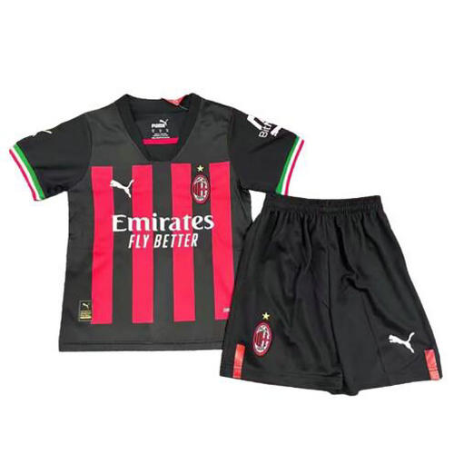 prima maglia ac milan 2022-2023 bambino