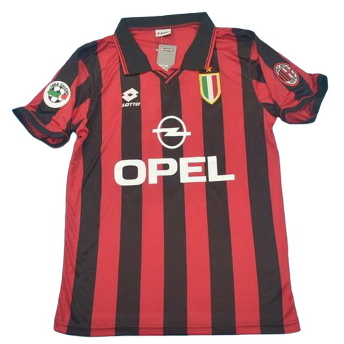 prima maglia ac milan lega 1996 rosso uomo