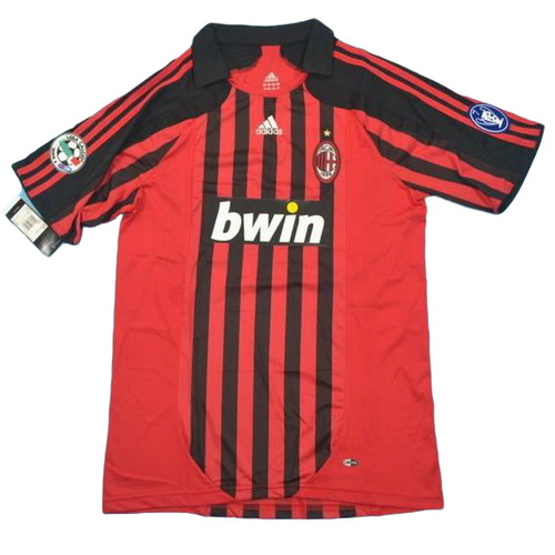 prima maglia ac milan lega 2007-2008 rosso uomo