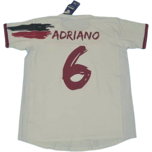 prima maglia adriano 6 siviglia 2006-2007 bianco uomo