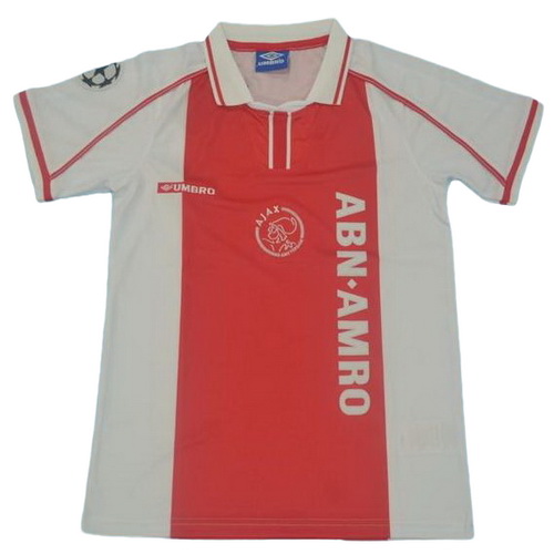 prima maglia ajax 1998 rosso uomo