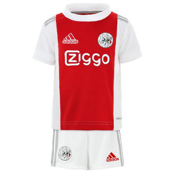 prima maglia ajax 2021 2022 rosso bianco bambino