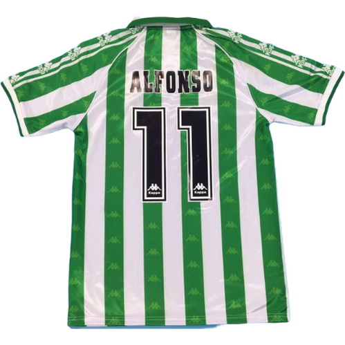 prima maglia alfonso 11 betis siviglia 1995-1997 verde bianco uomo