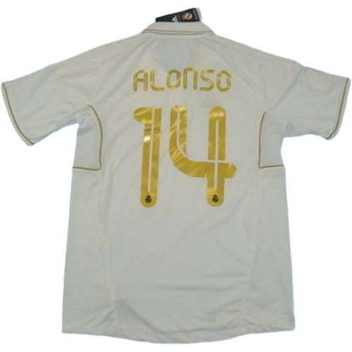 prima maglia alonso 14 real madrid 2011-2012 bianco uomo