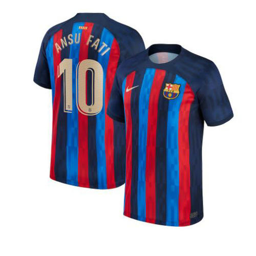 prima maglia ansu fati 10 barcellona 2022-2023 uomo