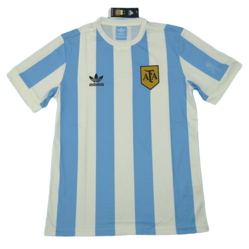 prima maglia argentina copa mundial 1978 blu bianco uomo