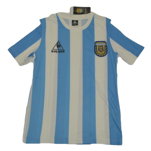 prima maglia argentina copa mundial 1986 blu bianco uomo