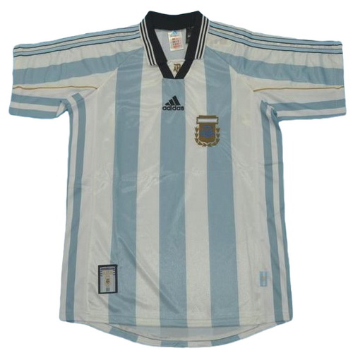 prima maglia argentina copa mundial 1998 blu bianco uomo