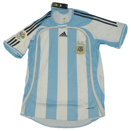 prima maglia argentina copa mundial 2006 blu bianco uomo