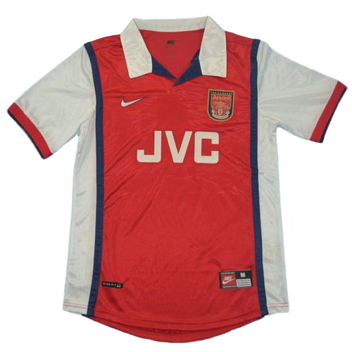 prima maglia arsenal 1998 rosso uomo