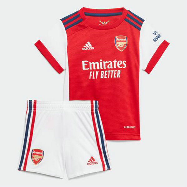 prima maglia arsenal 2021 2022 rosso bambino