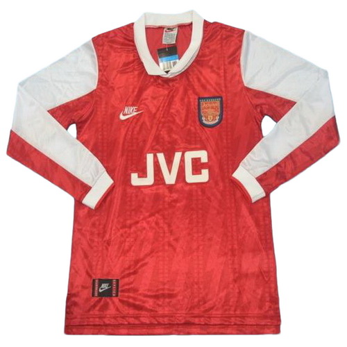 prima maglia arsenal manica lunga 1994 rosso uomo