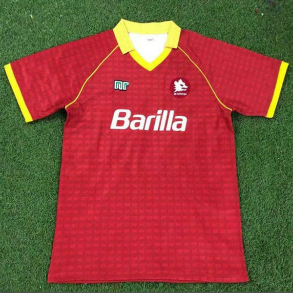 prima maglia as roma 1990-1991 rosso uomo