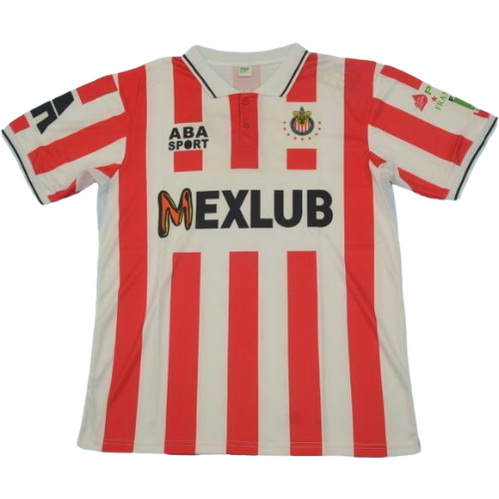 prima maglia atlas de guadalajara 1997 rosso bianco uomo