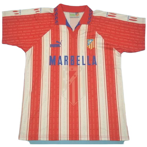 prima maglia atlético madrid 1995-1996 rosso bianco uomo