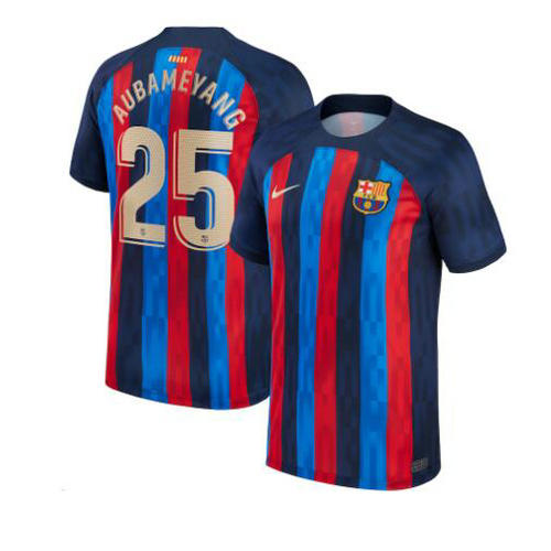 prima maglia aubameyang 25 barcellona 2022-2023 uomo