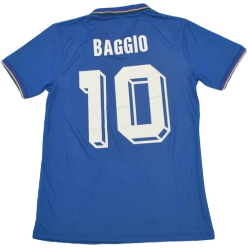 prima maglia baggio 10 italia copa mundial 1990 blu uomo