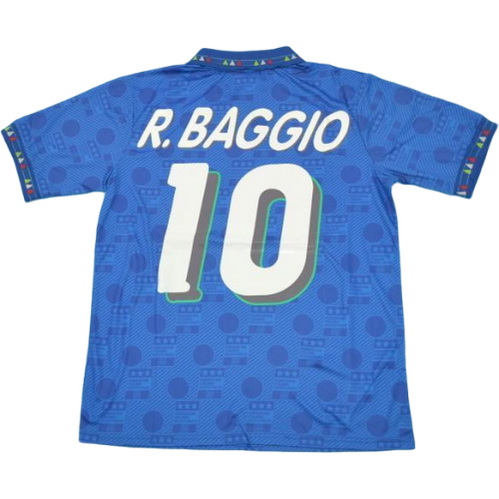 prima maglia baggio 10 italia copa mundial 1994 blu uomo