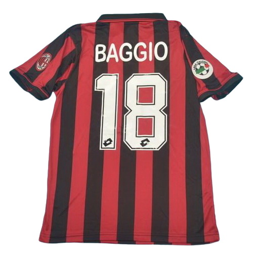 prima maglia baggio 18 ac milan 1996 rosso uomo