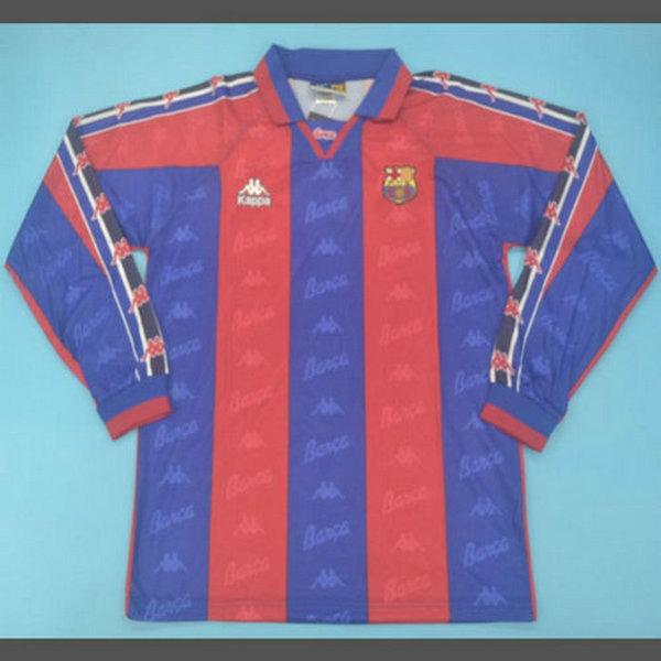 prima maglia barcellona manica lunga 1996-1997 rosso uomo