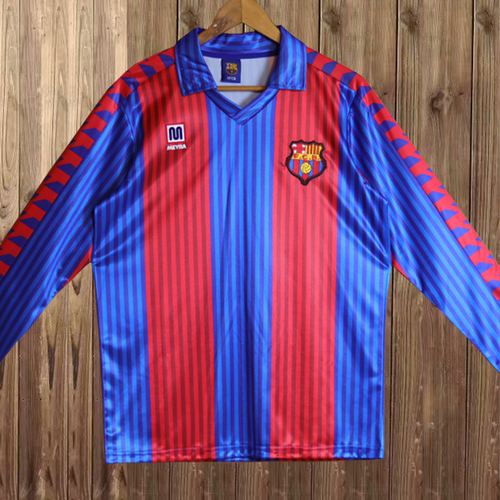 prima maglia barcellona maniche lunghe 1991-1992 uomo