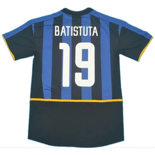 prima maglia batistuta 19 inter 2002-2003 blu uomo