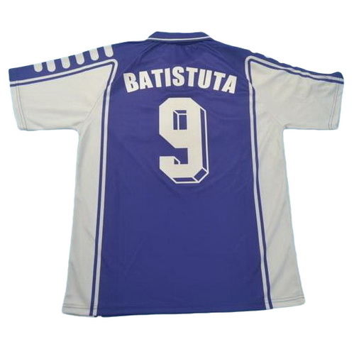 prima maglia batistuta 9 fiorentina 1999-2000 porpora uomo