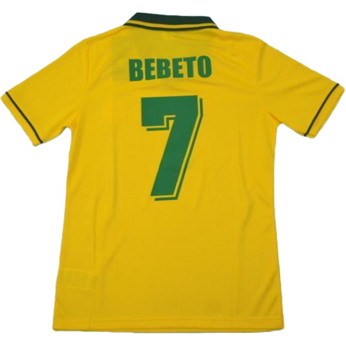 prima maglia bereto 7 brasile copa mundial 1994 giallo uomo