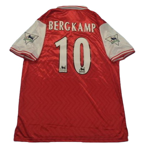 prima maglia bergkamp 10 arsenal 1997 rosso uomo