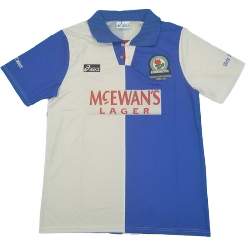 prima maglia blackburn rovers 1994-1995 blu bianco uomo