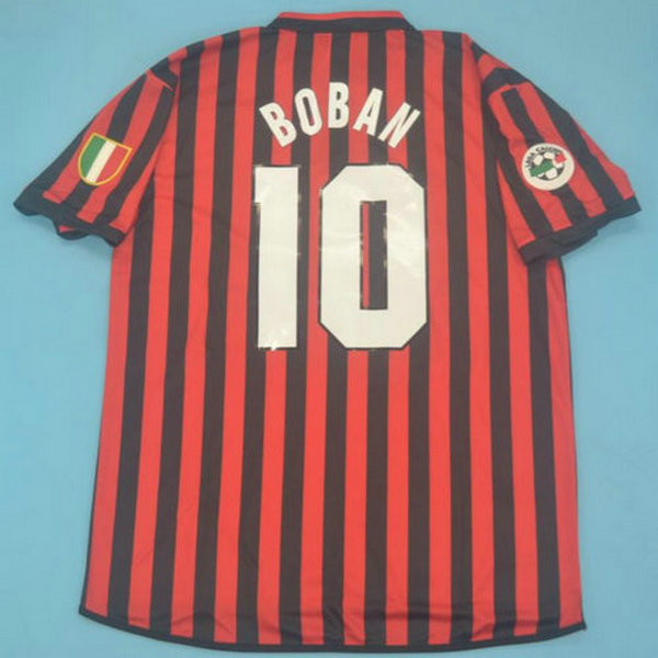 prima maglia boban 10 ac milan 1999-2000 rosso uomo