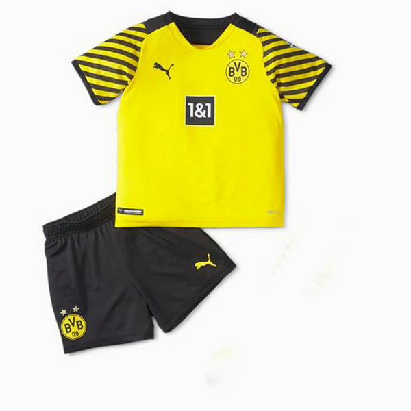 prima maglia borussia dortmund 2021 2022 giallo bambino