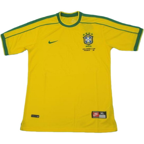 prima maglia brasile copa mundial 1998 giallo uomo