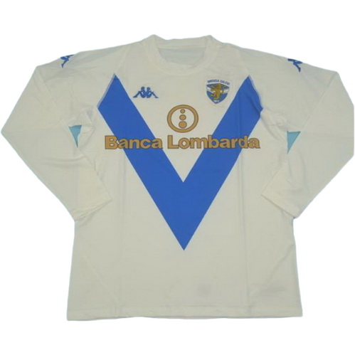 prima maglia brescia manica lunga 2003-2004 bianco uomo