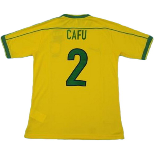 prima maglia cafu 2 brasile copa mundial 1998 giallo uomo