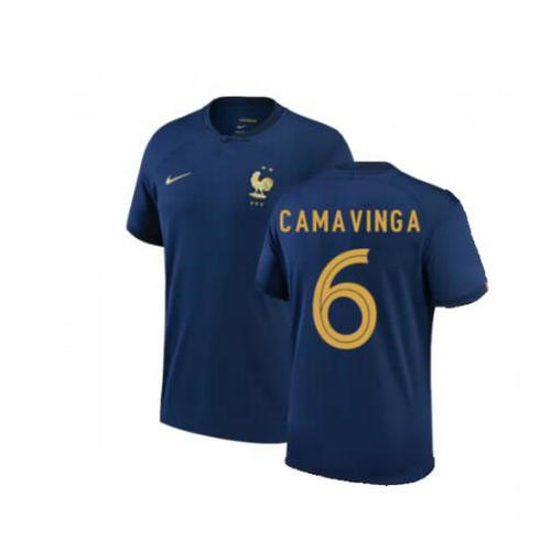 prima maglia camavinga 6 francia 2022 uomo