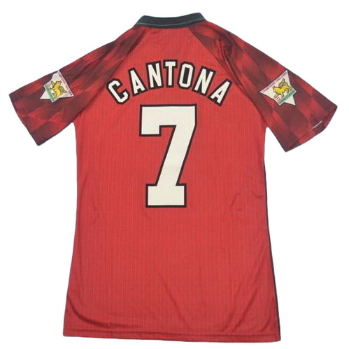 prima maglia cantona 7 manchester united 1996 rosso uomo